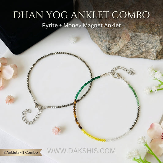 Dhan Yog Anklet Combo ( Pyrite + Money Magnet Anklet )
