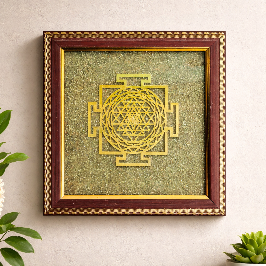 Vyapar Vriddhi Yantra Pyrite Frame
