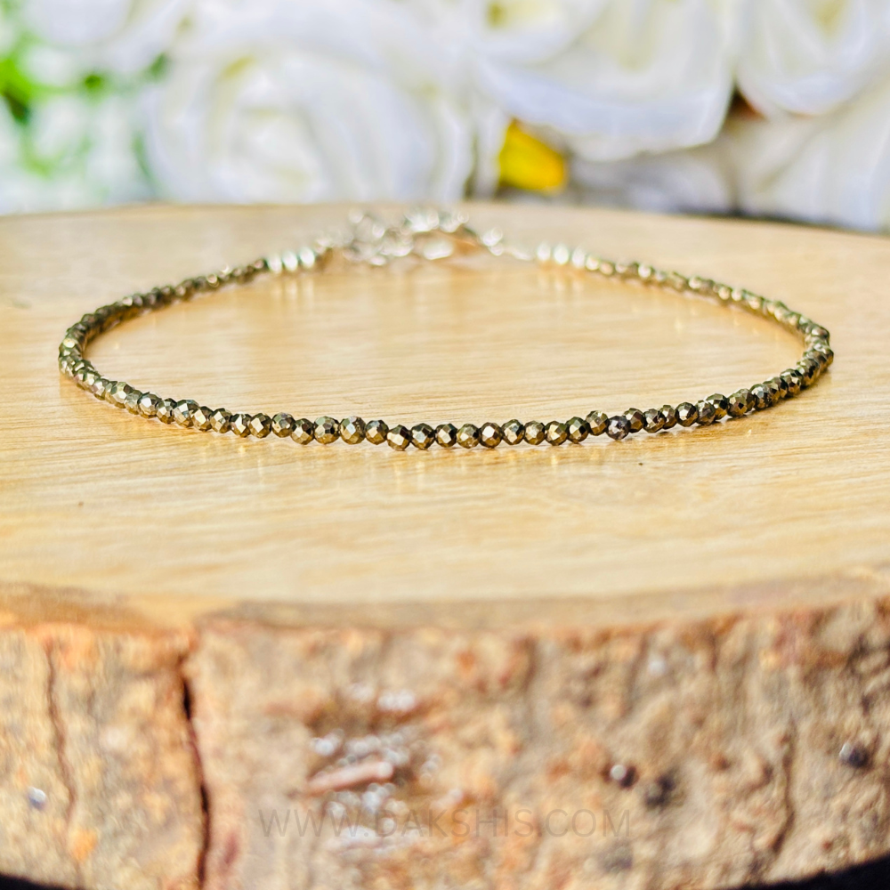 Pyrite Anklet - Wealth, Confidence, Positive Energy