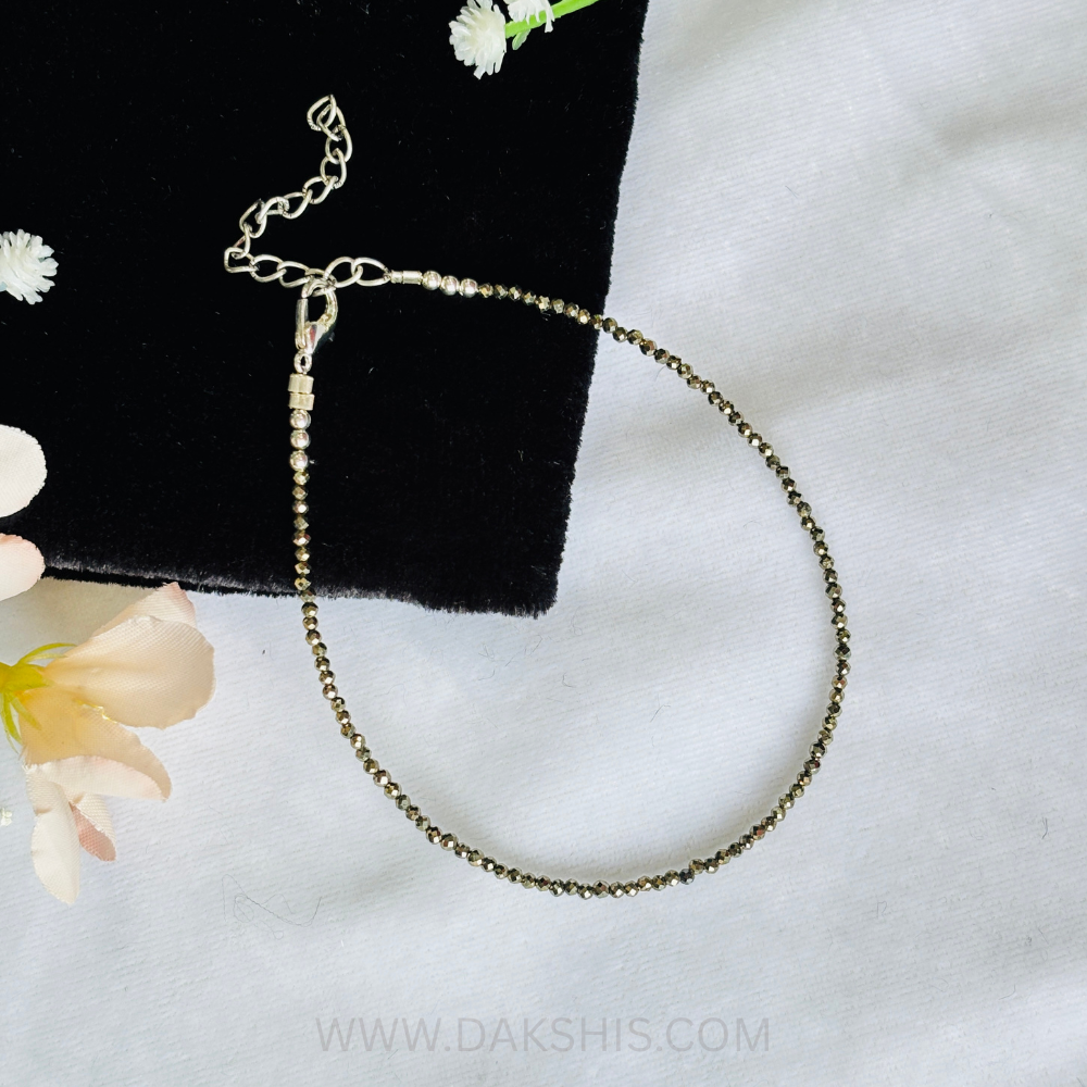 Pyrite Anklet - Wealth, Confidence, Positive Energy
