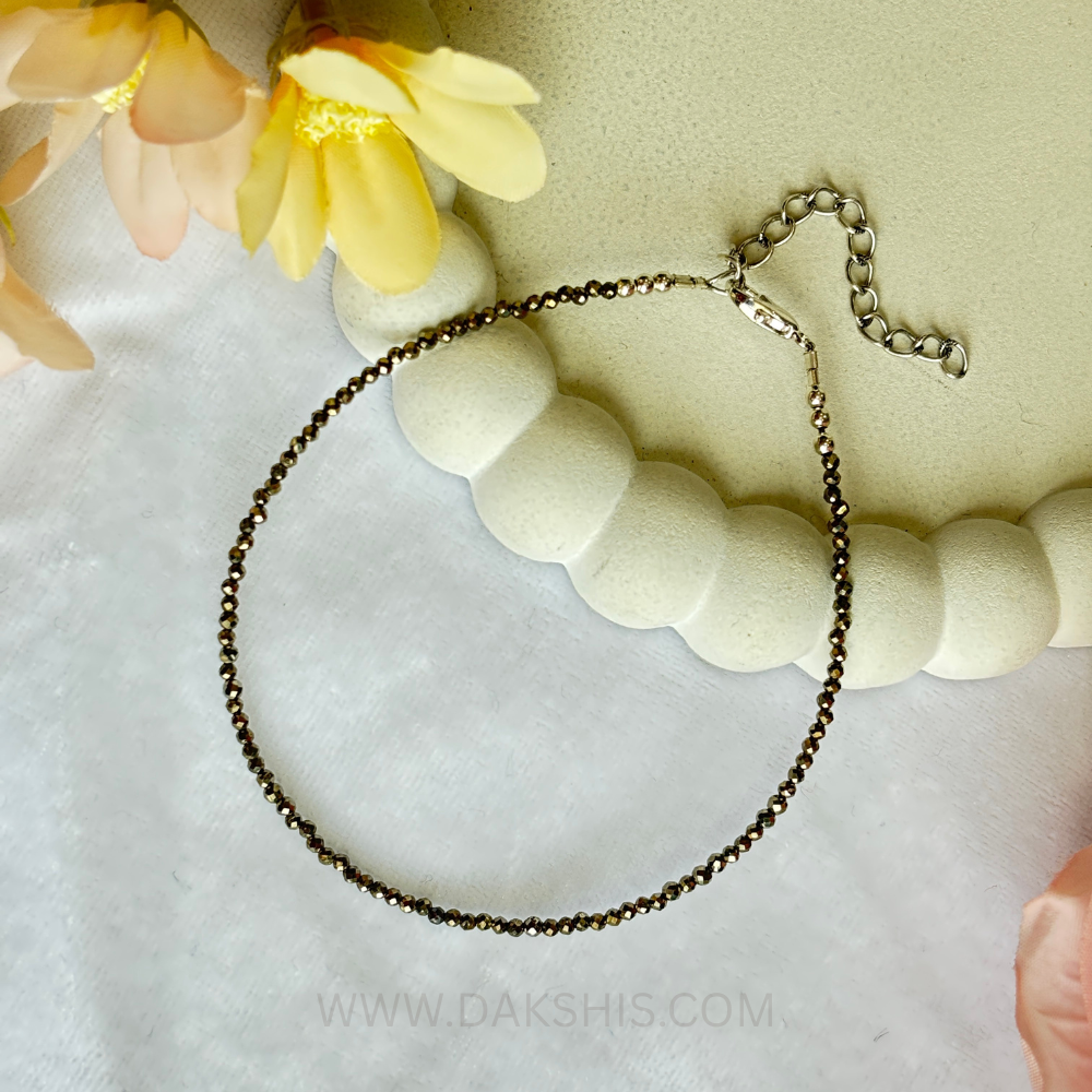 Pyrite Anklet - Wealth, Confidence, Positive Energy