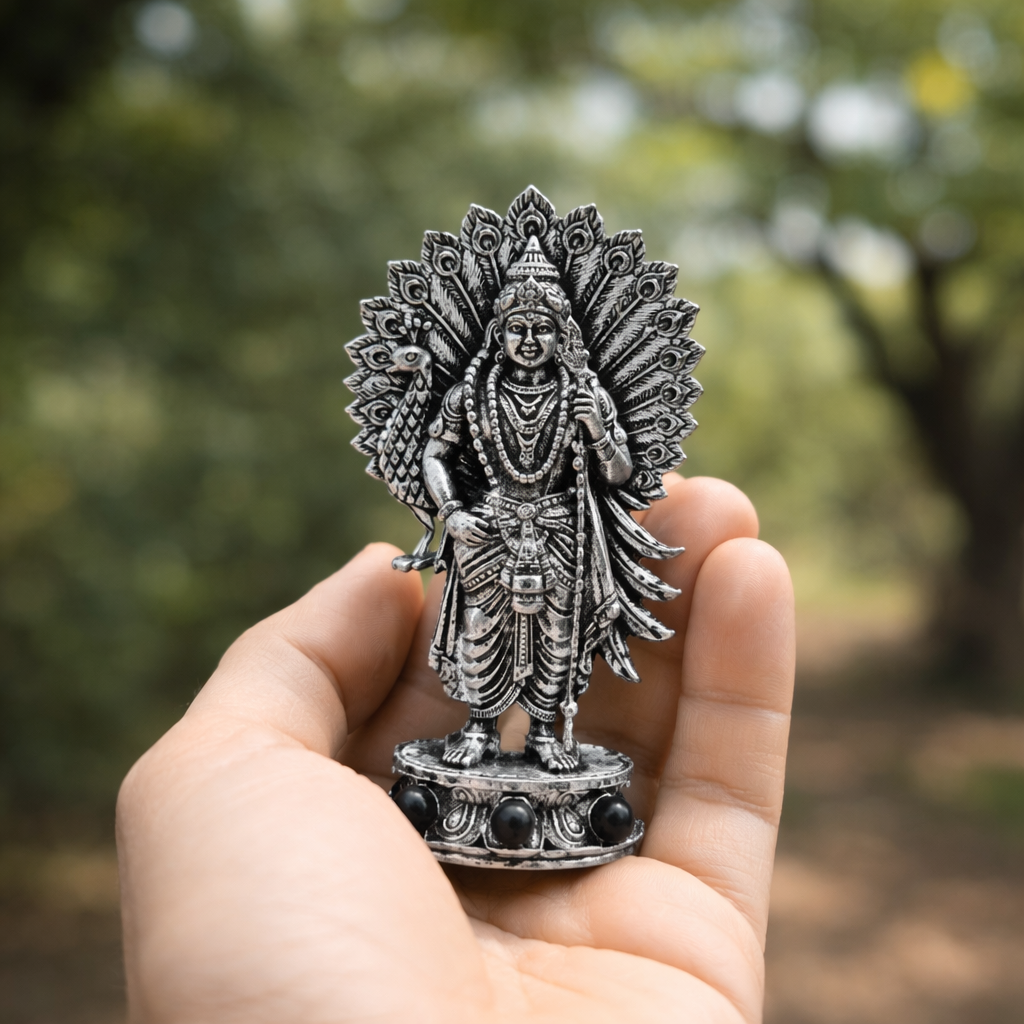 Divine Murugan Sakti Murti -  Silver Plated
