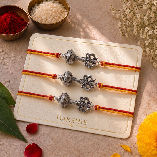 Trishool Gada Raksha Rakhi - 3 Rakhi