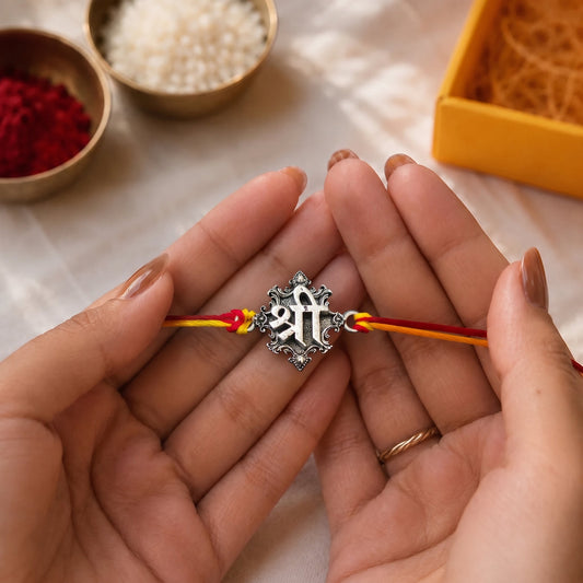 Shree Bhabhi Raksha Rakhi - Silver Plated