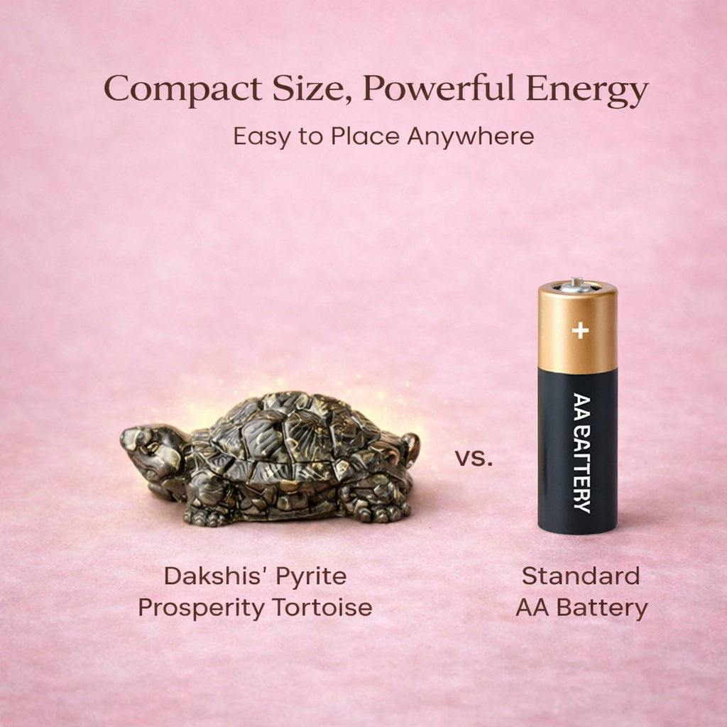 Pyrite Tortoise for Good Luck & Wealth (Kachhua)