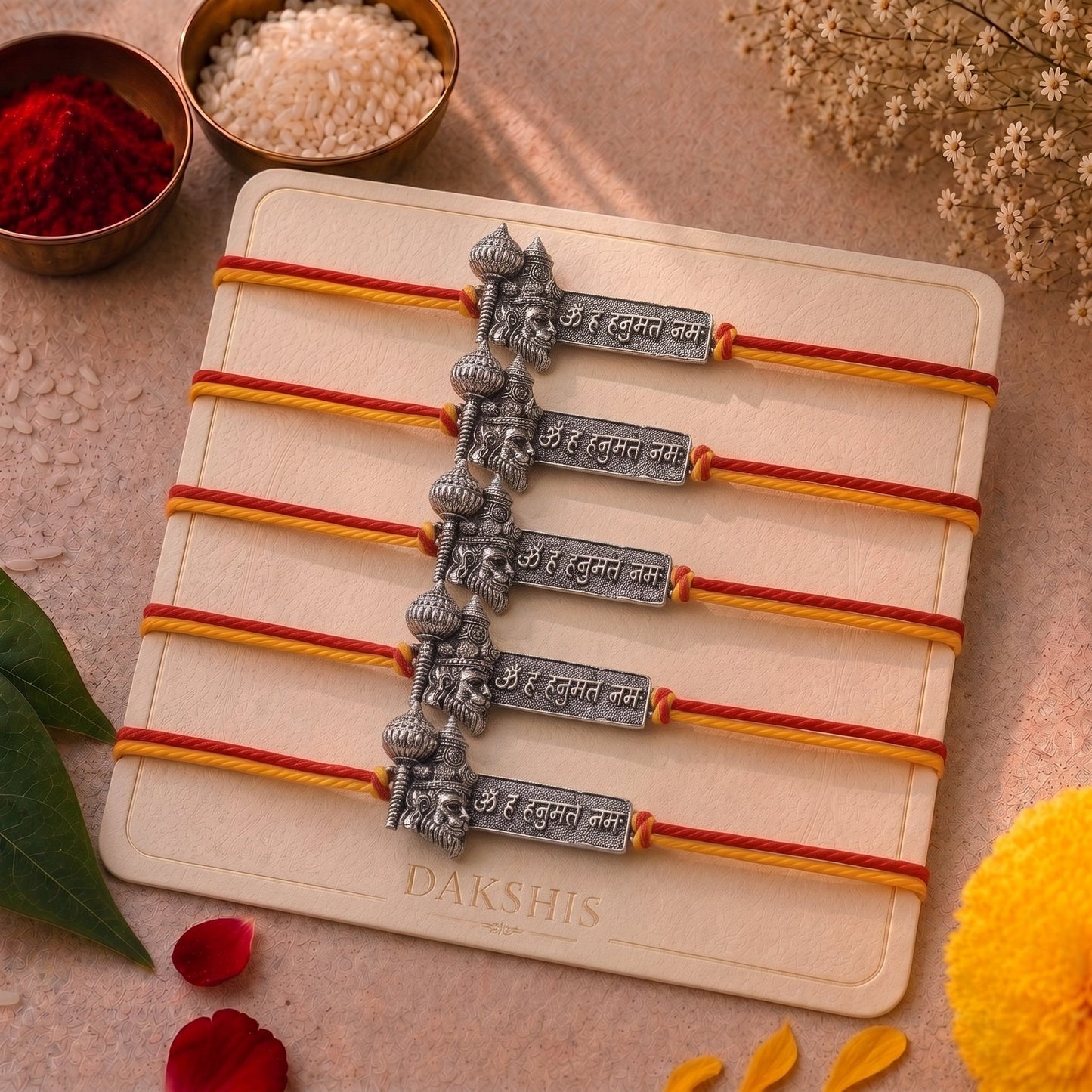 Hanuman Ji Raksha Rakhi - Silver Plated
